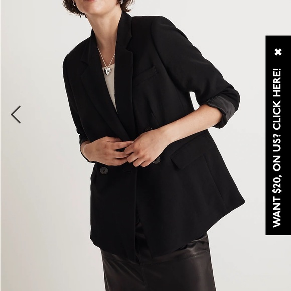 Madewell The Rosedale Blazer in Crepe - Picture 2 of 5
